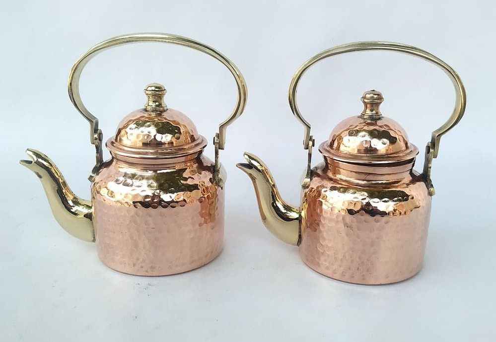 کتری قوری مسی جدید با طراحی چشم نواز برای پذیرایی خاص